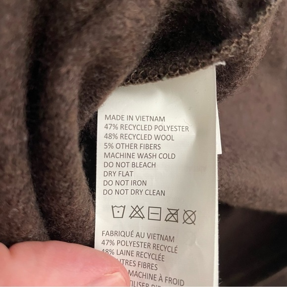 PrAna Men’s Brookland 1/4 Zip Sweater Pumpernickel Brown Size Large New - Picture 8 of 10